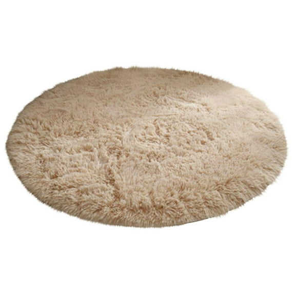 PEIBang Round Rug for Bedroom,Ultra Soft Fluffy Circle Rug for Room,Plush Carpet for Bedroom Living Room Playroom,Home Decor