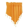 thumbnail image 1 of PEIBang Sheer Voile Curtain Valance with Beaded Tassel Rod Pocket Drapes,Window Treatment for Living Room Bedroom Kitchen Cafe Home Decor, 1 of 4