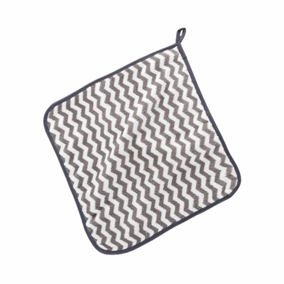 PEIBang Small Hand Towels with Hanging Loops,12x12 Inch Absorbent Soft Hanging Square Hand Towels for Home Kitchen Bathroom