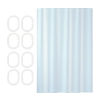 PEIBang Solid Color Shower Curtain for Bathroom,31"x71" Shower Curtain Liner with Grommet and 6 Hooks,Waterproof Bathroom Curtain