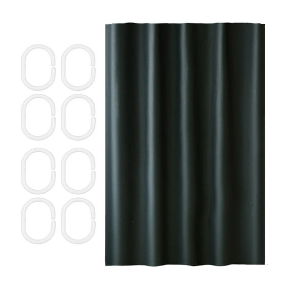 PEIBang Solid Color Shower Curtain for Bathroom,31"x71" Shower Curtain Liner with Grommet and 6 Hooks,Waterproof Bathroom Curtain