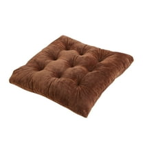 PEIBang Square Seat Cushions,Velvet Solid Color Chair Pads,Chair Pillow Cushion with Anti-Slip Ties for Kitchen,Dining,Office Chairs
