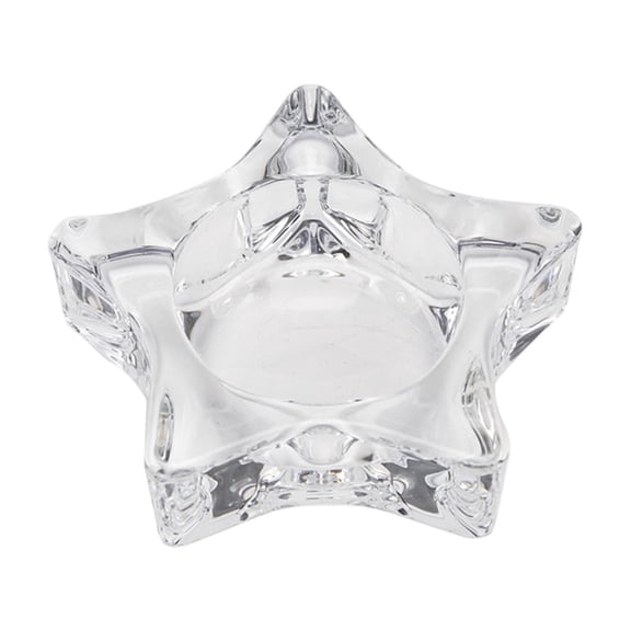 PEIBang Star Shaped Candlestick Holders,Glass Candle Holders,Tea Light Candle Holder for Wedding Table Centerpiece,Holiday Home Party Decoration