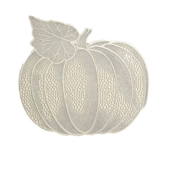 PEIBang Thanksgiving Pumpkin Placemats,Fall Place Mats Heat Insulation Placemats Hollow Out Placemat for Holiday Wedding Party Table Decor