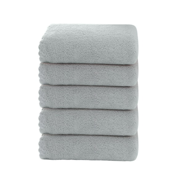 PEIBang Ultra Soft Washcloths Set of 5,Quick Drying Absorbent Coral Velvet Wash Clothes for Bath Facial,Soft Feel Fingertip Towels