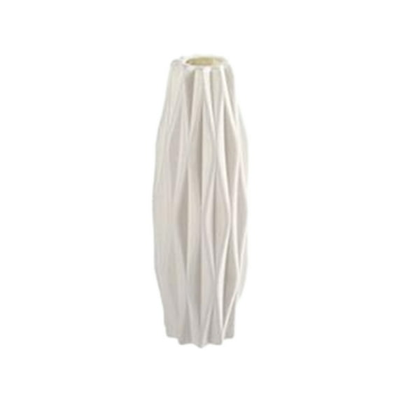 PEIBang Unbreakable Vase for Flowers,White Plastic Vase,Modern Minimalist Decorative Vase for Wedding Home Decoration,Table Centerpiece