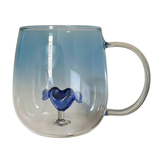PEIBang Valentine's Day Coffee Mug,Heart Coffee Cups Romantic Coffee Tea Cup for Anniversary Wedding Couple Gift,Home Office Decoration