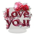 thumbnail image 1 of PEIBang Valentine's Day Decorations,Acrylic Valentine Table Centerpiece,2D Flat Romantic Love Tabletop Decor for Home Shelf,Valentines Day Gifts, 1 of 8