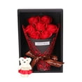 thumbnail image 1 of PEIBang Valentine's Day Flower Bouquet Scented Soap Roses,Eternal Roses Bouquet Gift Box with Cute Bear for Valentine's Day Anniversary Wedding Birthday Gift, 1 of 4