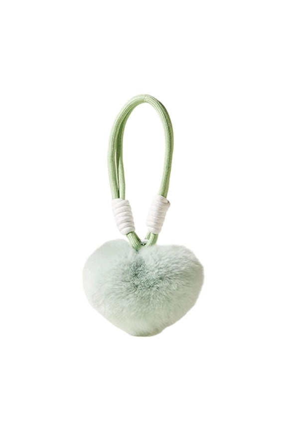 Valentine's Day Heart Bag Charms,Cute Plush Heart Shaped Keychain with Rope for Purse Handbag Backpack,Gifts for Birthday Valentine's Day
