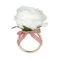 thumbnail image 1 of PEIBang Valentine's Day Rose Flower Napkin Ring,Metal Napkin Holders with Bow for Valentine's Day Wedding Anniversary Party Dinner Table Decor, 1 of 6