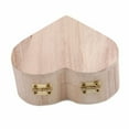 thumbnail image 1 of PEIBang Valentine's Day Unfinished Heart Wooden Box,Heart Shape Jewelry Box with Lid,Wooden Storage Trinket Box Container for Gift Wrapping Jewelry Storage, 1 of 7