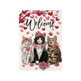 thumbnail image 1 of PEIBang Valentines Day Garden Flag,12x18 Inch Welcome Yard Banner Romantic Love Hearts House Flag for Outdoor Porch Patio Lawn Farmhouse Wedding Anniversary Party Decor, 1 of 6