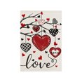 thumbnail image 1 of PEIBang Valentines Day Garden Flag,Welcome Yard Flag Outdoor Valentine's Day Decorations,12.5x18 Inch Double Sided Flag for Anniversary Wedding Yard Decoration, 1 of 6