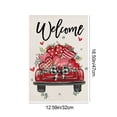 thumbnail image 1 of PEIBang Valentines Day Garden Flag,Welcome Yard Flag Outdoor Valentine's Day Decorations,12.5x18 Inch Double Sided Flag for Anniversary Wedding Yard Decoration, 1 of 6