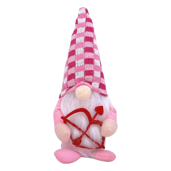 PEIBang Valentines Day Gnome Decorations,9.4" Gnome Table Decor for Home Office,Romantic Anniversary Valentines Gifts