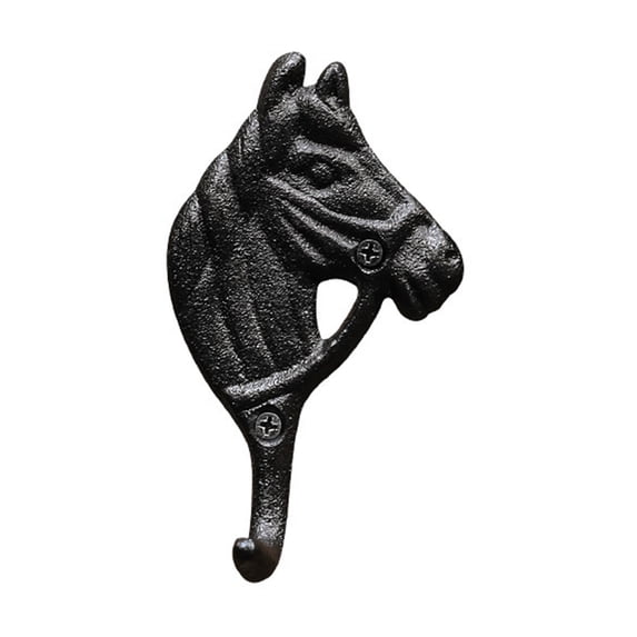 PEIBang Vintage Wall Hook,Decorative Horse Head Shaped Hook,Wall Mount Hanger for Hanging Coats Bags Keys,Farmhouse Home Decor