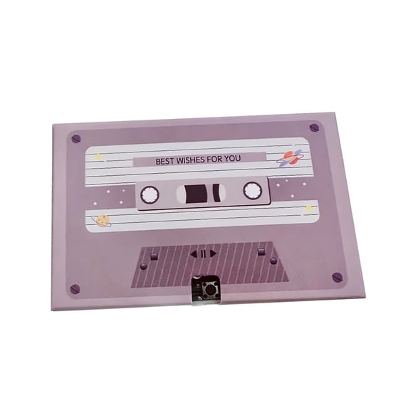PEIBang Voice Recordable Greeting Card,Message Recorder Cassettes Talking Card for Grandparents,Mom,Voice Gift for Birthday,Mother's Day