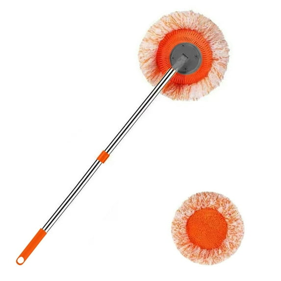 PEIBang Wall Cleaner,Wall Mop with 1 Pack Mop Head,Long Handle Ceiling Dust Mop with Extension Pole,Duster Washer Scrubber for Window Wall Car Cleaning Tools