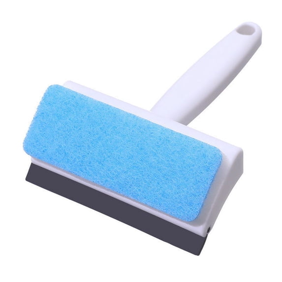PEIBang Window Cleaning Scraper,2 in 1 Scrubber and Shower Squeegee Cleaning Tool for Kitchen Bathroom Wall Glass Windows Mirrors