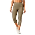 thumbnail image 1 of PEIBang Women's Quick Dry Slim Fit Capri Athletic Pants,Elastic High Rise Side Split Stretch Calf Leggings for Daily Loungewear, 1 of 8