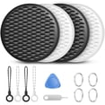 thumbnail image 1 of PEISAINOX AirTag Bluetooth Key Tracker, Compatible with iOS Find My (iOS Only), Replaceable Battery, Prying Tools and Keychain Included, Used for Luggage, Bags and Wallet, 4 Packs, 1 of 7