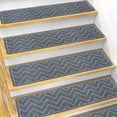 thumbnail image 1 of PEISAINOX Stair Treads for Wooden Steps, Soft Braid Weave, Noise Reduction, Skidproof, 8"x30", 15 Pack, Gray, 1 of 8