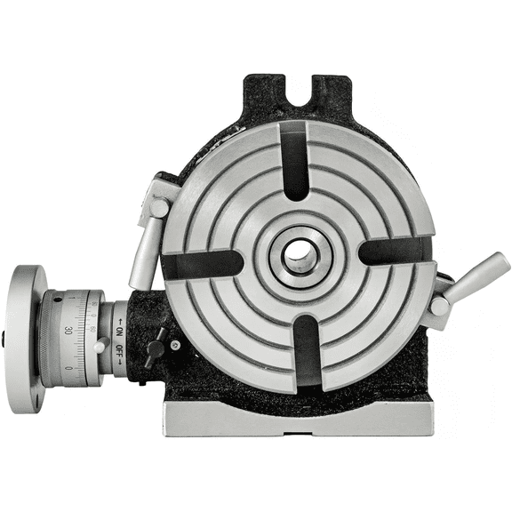 PEIXU 8 Inch Precision Milling Rotary Table, Horizontal Vertical Rotary Table with 4-Slots and Graduated Scale, Worm Gear Adjustment, Precision Indexing, for Milling Machines & Drill Presses