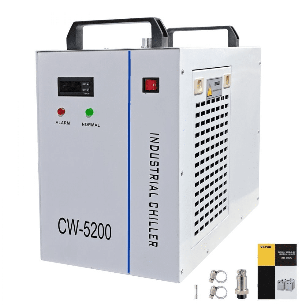 Travel Cutter Machine PEIXU CW5200 Industrial Water Chiller, 6L 1400W 0.93HP Thermolysis ...