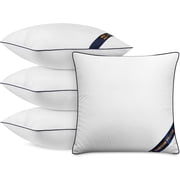 Utopia Bedding Premium Microfiber Decorative Pillows 4-Pack, 20x20 inches White, Throw pillow Inserts, Fluffy Cusion for Bed, Sofa & Couch