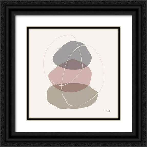 PELA 12x12 Black Ornate Wood Framed with Double Matting Museum Art Print Titled - Down to Earth dusty III