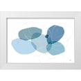thumbnail image 1 of PELA 14x11 White Modern Wood Framed Museum Art Print Titled - Organic  Circles I, 1 of 4
