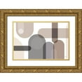 thumbnail image 1 of PELA 18x13 Gold Ornate Wood Framed with Double Matting Museum Art Print Titled - Metro  67 neutral, 1 of 4