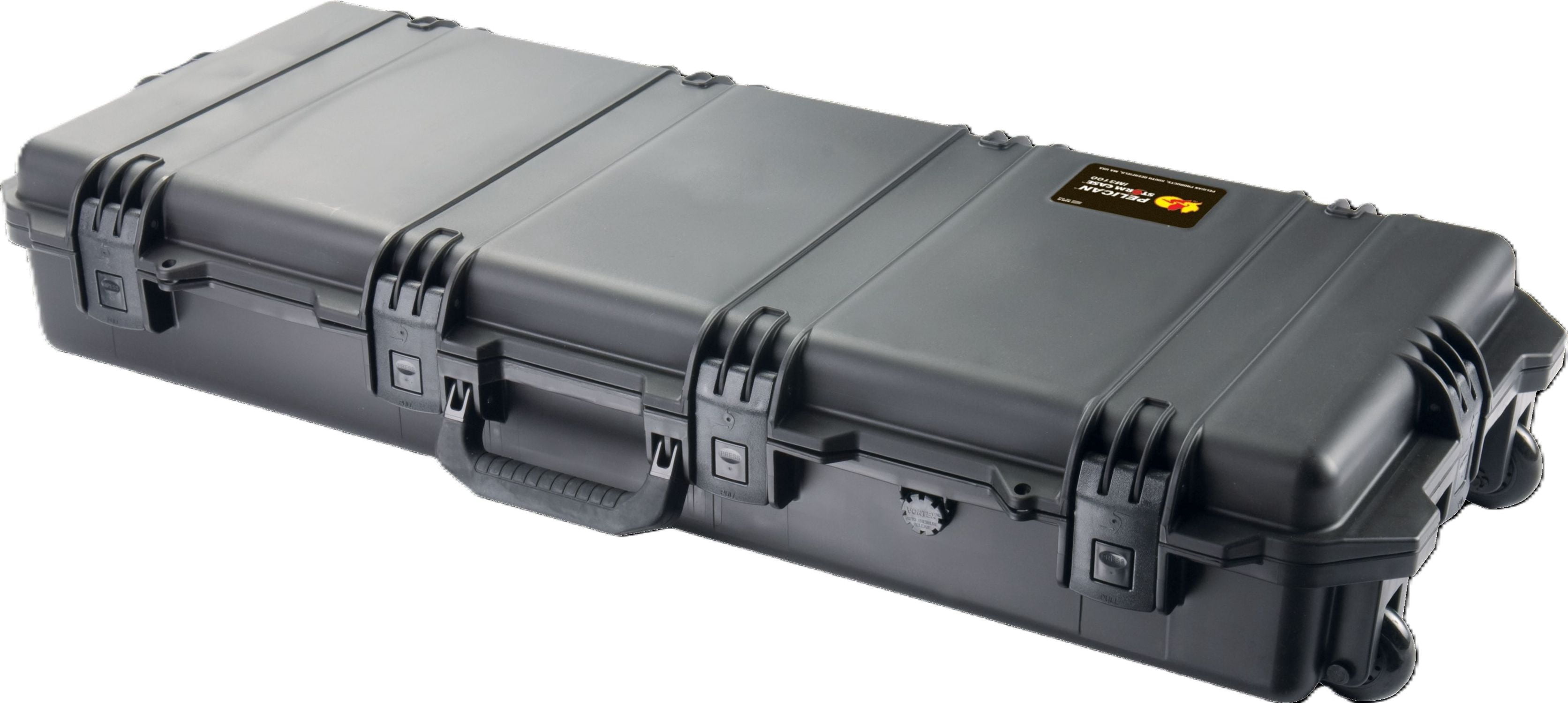 Pelican Storm IM3300 Rifle Case with Foam, Watertight, crushproof, Dustproof, Lockable Hasps, Rugged In-Line Wheels, Black