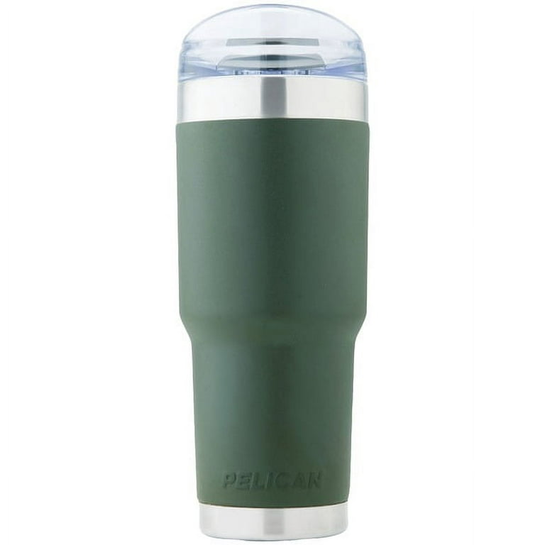 Pelican Traveler Tumbler 32 oz. OD Green Snap Lid and Straw TRAV