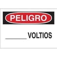 thumbnail image 1 of PELIGRO_ Voltios Sign - 8"x12" Metal Sign - Tin Warning Plaque for Indoor & Outdoor Use, 1 of 4