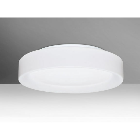 PELLA1607C-LED-Besa Lighting-Pella 16 - 15.75 Inch 24W 1 LED Flush Mount-Opal Matte Glass Color