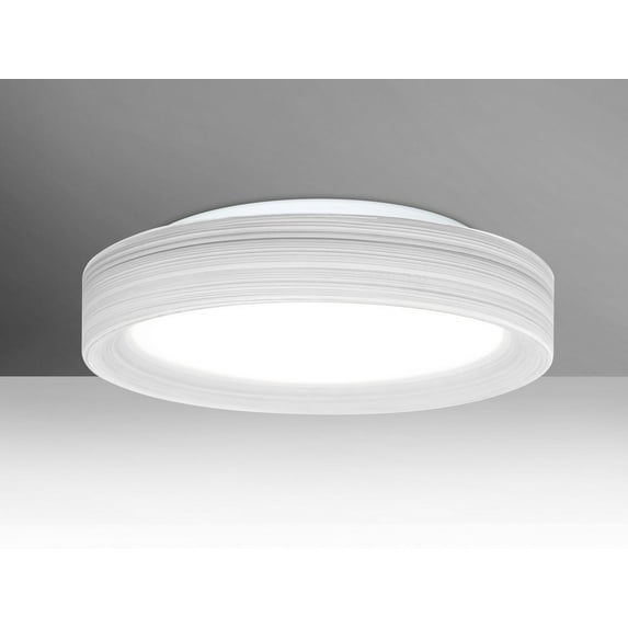 PELLA16KRC-LED-Besa Lighting-Pella 16 - 15.75 Inch 24W 1 LED Flush Mount-Opal/Chalk Glass Color