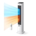 thumbnail image 1 of PELONIS Tower Fan Heater Combo with Remote, Oscillating Space Heater and Cooling Fan, 3 Speeds, 2 Heat Settings, ECO Mode, White, 1 of 11