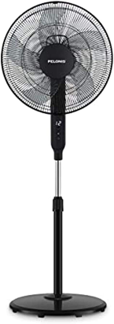PELONIS PFS40D6ABB DC Motor Ultra Quiet 16 Inch Pedestal Sleeping &Baby, High Energy Efficiency Standing Fan Speed, 12-Hour Timer, Remote Control, and...