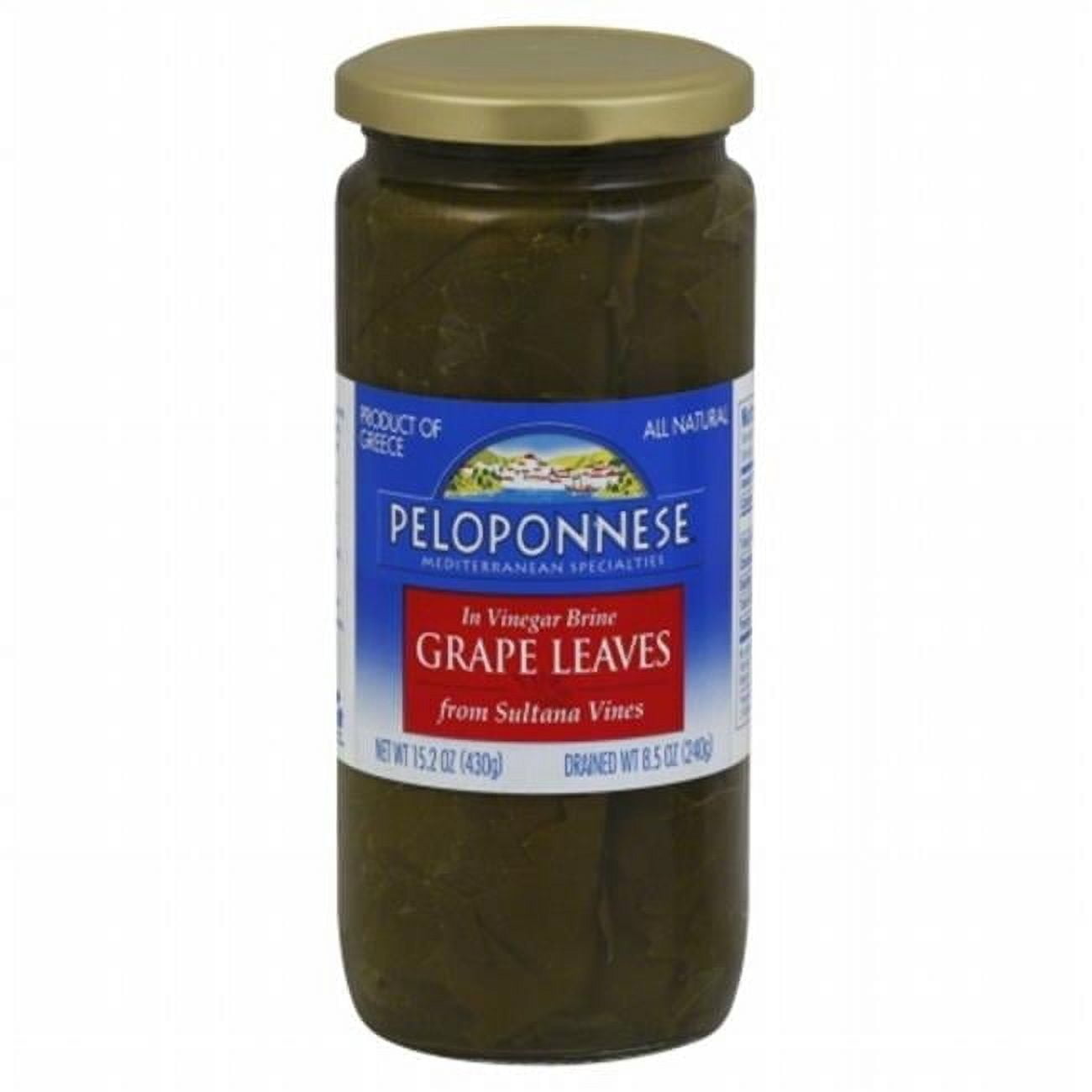 PELOPONNESE GRAPE LEAVE-8.5 OZ -Pack of 6