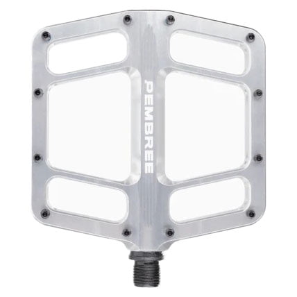 PEMBREE D3A Platform Pedals, Large, Silver