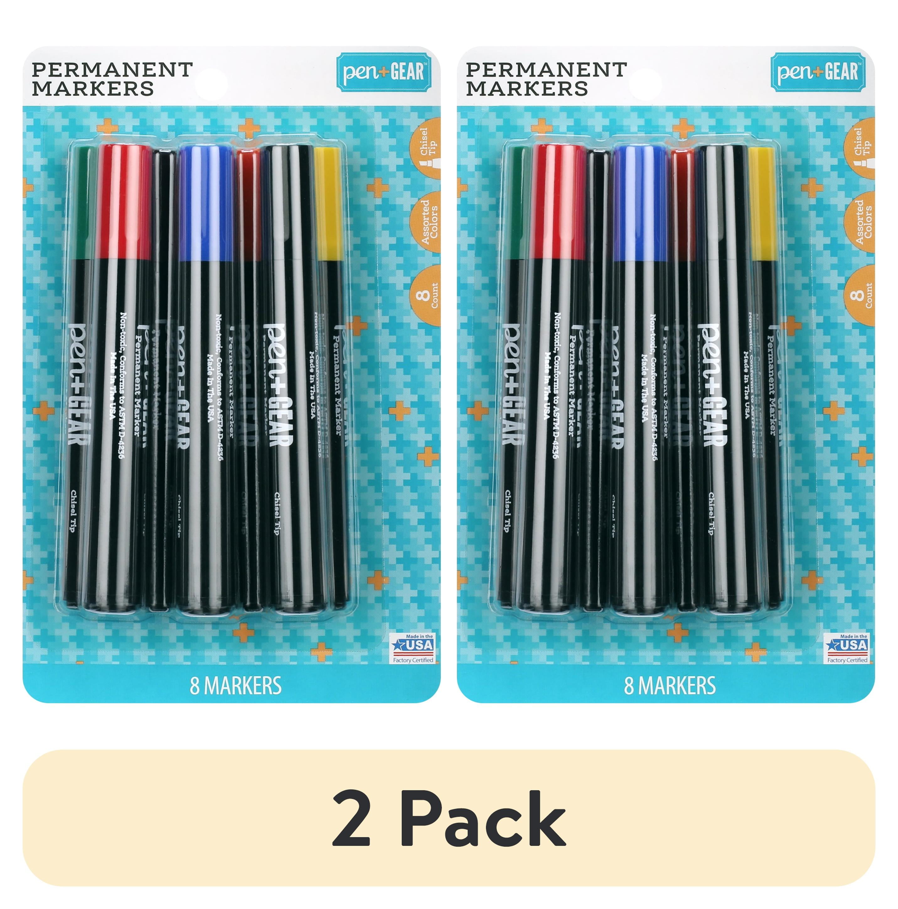 PEN+GEAR - Brandclub - (2 pack) PEN+GEAR 8 Count Chisel Tip