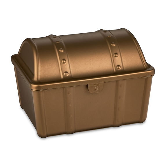 Pen+Gear Treasure Box, 9" x 7" x 6.25", Bronze