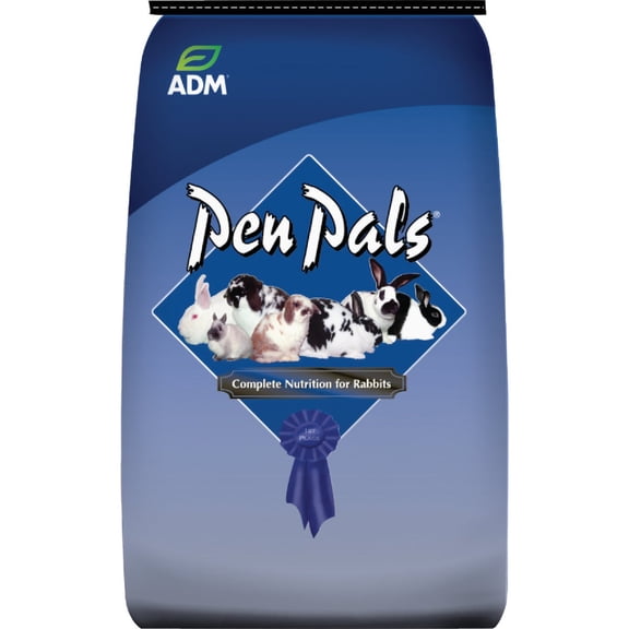 PEN PALS Rabbit Mini Pellets - Dry Pet Food, 50 Lb Bag - 1 Count Pack of 40