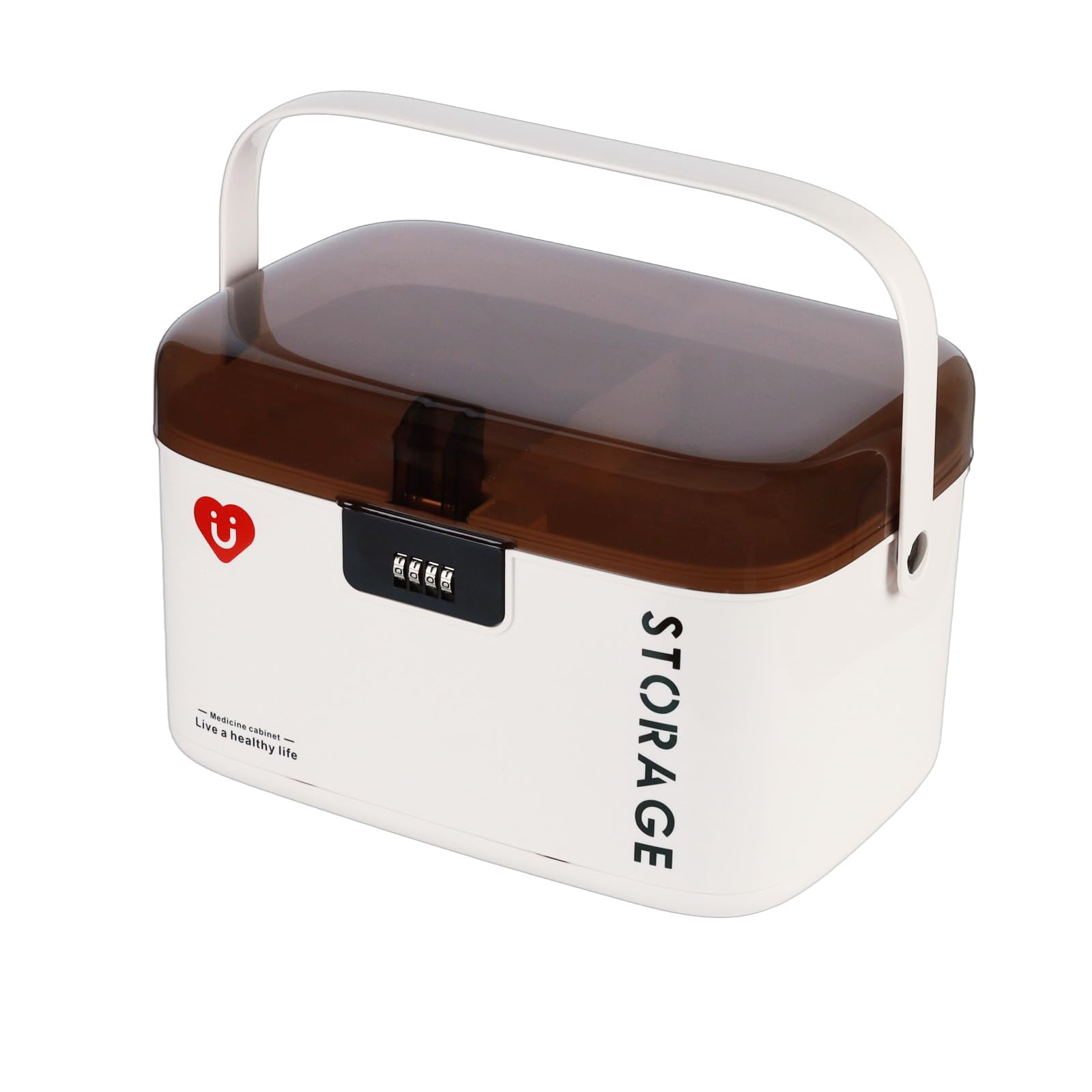 PENCK Medicine Lock Box with 4-Digit Combination Code, Lockable Medical ...