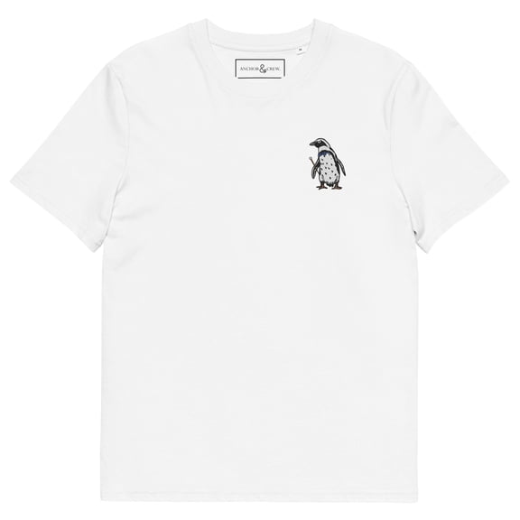 PENGUIN SUIT ACTUAL LIFE ORGANIC COTTON EMBROIDERED T-SHIRT White - Medium