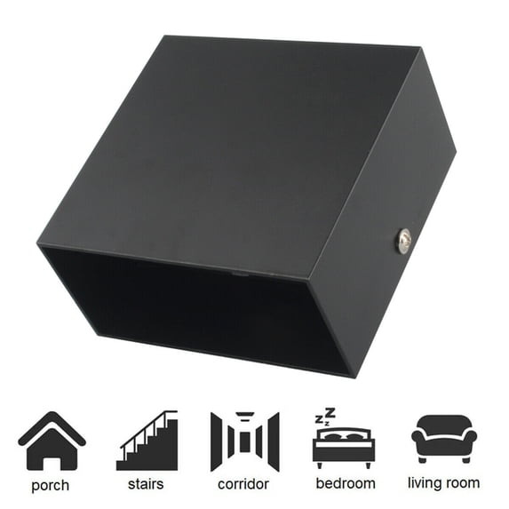PENGXIANG 12W LED Up and Down Wall Lamp Aluminum Outdoor Wall Light Waterproof Modern Lighting Nordic Style Indoor Wall Lamp Warm Light, Living Room, Porch, Courtyard, Restaurant