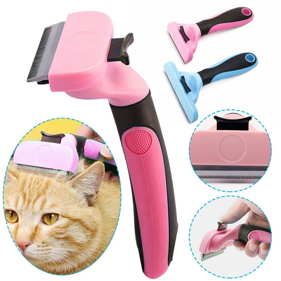 PENGXIANG Grooming Brush Effectively Reduces Shedding by Up to 95% Professional Deshedding Tool for Dogs and Cats