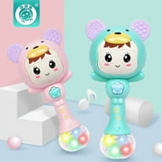 PENGXIANG Infant Teething Toys ,Baby Toys Rattles Teether and Shakers,Electronic Rattle Shaker with Light and Music, Baby Gift Set for Shower Gifts for 0 3 6 9 12 Month 1 Year Old Boy Girl